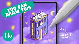 Learn to Draw an ISOMETRIC Illustration on your iPad - Easy Procreate Tutorial