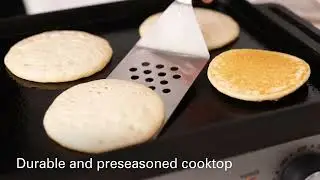 Griddles | Hamilton Beach&reg; Professional | Cast Iron Electric Grill (38560)