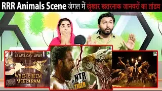 RRR Animal Stage | Ram Charan | NTR | Alia Bhatt | Rampage of dangerous animals in the forest