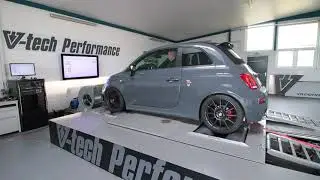 Vtech-Performance Chiptuning Leistungsmessung Abarth 595 Competizione 202PS - 343 Nm