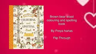 Brown bear wood colouring and spotting book by Freya Hartas - Flip Through