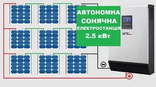 Solar autonomous power plant 2 5 kW
