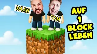 Kaan & Tom LEBEN 100 TAGE AUF EINEM BLOCK in Roblox!