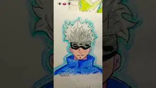 Miren esta preciosura 👁️👄👁️🗣️#anime #art #jujutsukaisen #satorugojo #gojo #kitkat