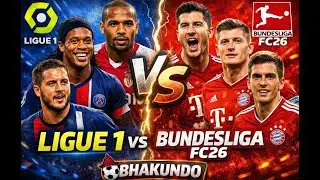 Ligue 1 Legends vs Bundesliga Icons 🔥 | Ronaldinho & Henry vs Lahm & Kroos | FC26 Gameplay