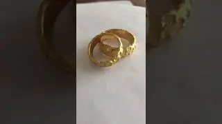 Custom Hammer Finished Couple Rings