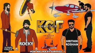 KGF CHAPTER 3 Epic battle 2D ANIMATED MOVIE | Rocking star Yash vs Hrithik Roshan | Kgf-3 vs Dhoom-4