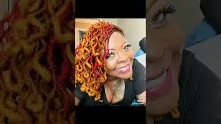 I dyed my locs 3 different colors