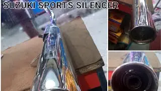 Suzuki Sports Silencer || 70cc Motorcycle Silencer || Fancy Silencer for Bike Rustam Autos Attock