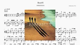 DIMENSION - Beat#5 Drum Score ドラム楽譜