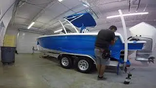 Concept 27 - Orange Gradient to Intense Blue - Boat Wrap