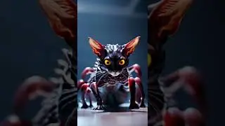 What Is This?! Centipede Cat Will Haunt You! 👀🐾 #CreepyCat #Cat #DisturbingContent #NightmareFuel