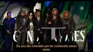 Guns N' Roses Rock N' Roll Hall of Fame 2012 - Fala dos integrantes da banda Legendado pt/br