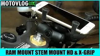 Ram Mount Stem MountHD - X-Grip Universal SatNav & Phone Holder - Double Socket Short Arm