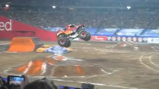 Monster Jam Glendale Arizona El Diablo Freestyle (WILD ROLLOVER) 1-30-16