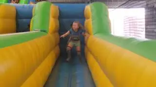 Megan at inflatable world, Caboolture