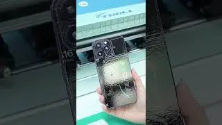 How to add 2 pictures to 1 printing film when customizing mobile back protector