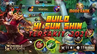 build yi sun shin paling sakit 2021 - maniac gameplay mode rank