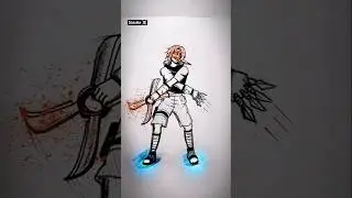 Sasuke ☠️ Speed Drawing StickMan Anime 😳#shorts #anime #drawing #sasuke #uchiha