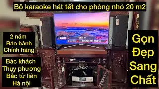 Đồng bộ arf lắp đặt tại nh&agrave; cho c&ocirc; ch&uacute; h&aacute;t tết. Ph&ograve;ng 20 m2. Arf cl 260 kết hợp amply số Arf ha 500.