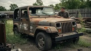 ASMR Car Restoration! Full Restoration 1995 Jeep Wrangler Disrepair&rarr;Looking New