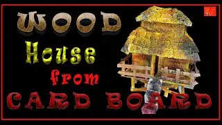 WOOD  HOUSE from CARDBOARD||DIY || BEST OUT Of WASTE ||June 1st week