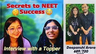 NEET Topper Reveals: Mistakes to Avoid & Success Tips😳🌷 ft. Deepanshi Arora