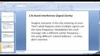 need of modulation with general example