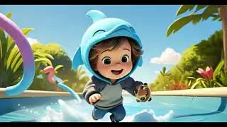 Dancing Dolphin Poem for Kids 🌊 | Ocean Adventure Song | Splash, Sing & Learn
