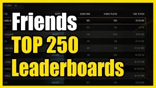 How to View the LEADERBOARDS for Friends or TOP 250 in COD Black Ops 6 (Easy Tutorial)