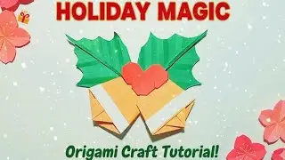 🌟 Samouczek origami na Boże Narodzenie: Magia Świąt ✨