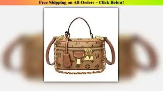 New Arrival 2025 Vintage Tote - Women's Printed Shoulder Bag, Soft PU Leather, Compact Design,