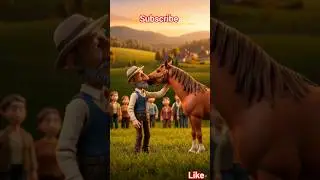 The Farmer and His Loyal Horse#cartoon#ai#shortsvideo#Farmer and Horse