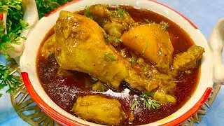 ঘরোয়া পদ্ধতিতে মুরগির পাতলা লাল ঝোল রেসিপি | murgir lal jhol | chicken curry 