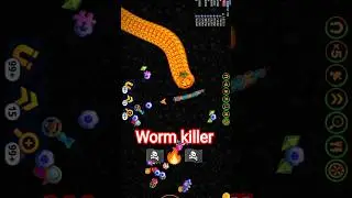 Worm Zone.io | Best Worm Killer Game play | Snake Game #gaming #snake