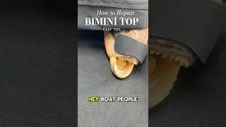 DIY bimini repair before Frank wakes up 🐟💤 Shade top repair on any boat
