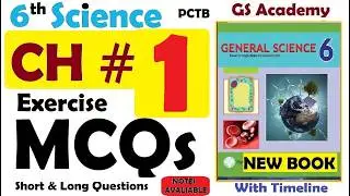 Exercise MCQs Short & Long Q/A, Chapter 1, Cellular Organization, 6th General Science SNC 2022, GS