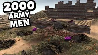 2000 Army Men Attack The Biggest Fort in Plastica ! AMOW