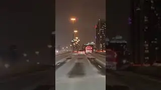 Night drive #toronto #cold #401 #nightdrive #travel #subscribeplease
