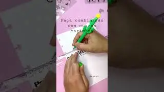 Tutorial capa para mat&eacute;ria com carimbo ideia para caderno e bullet journal acesse link na descri&ccedil;&atilde;o