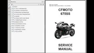 Cfmoto 675SS from 2024 - Service Manual - Repair Manual