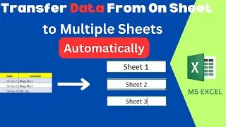 Save Time with This Excel Data Transfer Tips - Master Sheet to Multiple Sheet Automatically