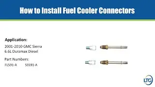 How to Install 2001-2010 GMC Sierra Fuel Cooler Connector Lines