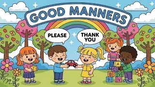 Good Manners 😊🙏 | Fun Learning Polite Behavior Song for Kids | Happy Tales & Tunes