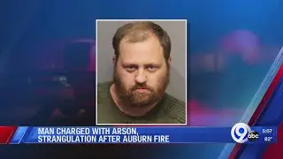 Auburn man charged with arson, strangulation