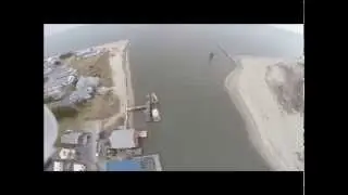 Aerial movie   Bowers Beach Delaware in December