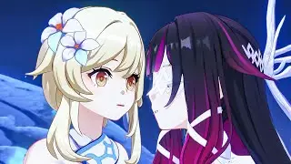**HER TRUE NAME!! LUMINE Saved COLUMBINA Cutscene Genshin Impact LUNA III Nod Krai Story
