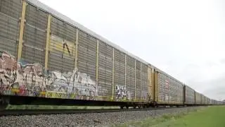 CSX 929 Leads a short NB Autorack Train through Campbell, FL