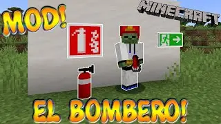 EL BOMBERO MADAFAKA! Minecraft 1.18.1 MOD FIRE EXTINGUISHER!
