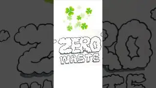 Save The Earth 🌎 &hearts;️ Zero Waste Drawing 🗑 ✨️ Go Green 💚 #savenaturedrawing #shorts